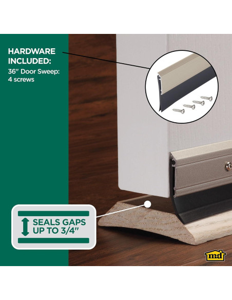 Barrera de Puerta M-D Building Products 91.44 cm Aluminio Vinilo