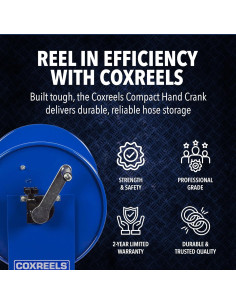 Carrete de Manguera Coxreels 117-4-225 Acero 4000 PSI 1/2" x 5.71m 2