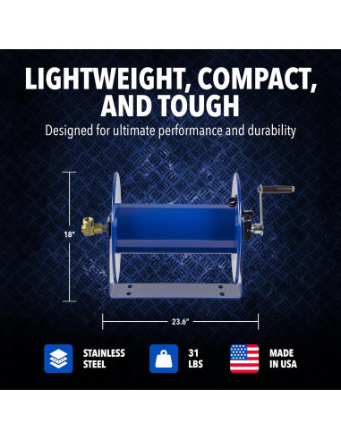 Carrete de Manguera Coxreels 117-4-225 Acero 4000 PSI 1/2" x 5.71m