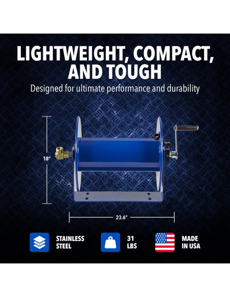 Carrete de Manguera Coxreels 117-4-225 Acero 4000 PSI 1/2" x 5.71m