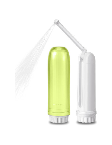 Bidet Portátil de Mano Plegable QL-01 Verde 140ml Doble Presión