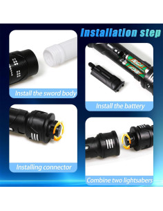 Espadas de Luz Retráctiles LED Yuhui - 2 Paquetes 7 Colores 2