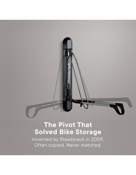 Soporte Vertical para Bicicletas Steadyrack ProFlex Wide - Ahorra Espacio