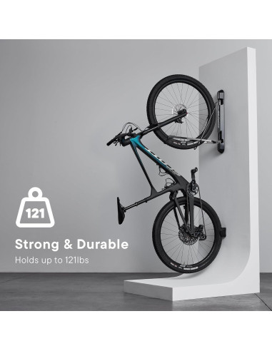 Soporte Vertical para Bicicletas Steadyrack ProFlex Wide - Ahorra Espacio