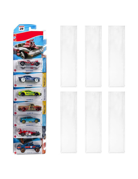 Estuche de Exhibición para Autos de Juguete THRSEELY 6 Pcs