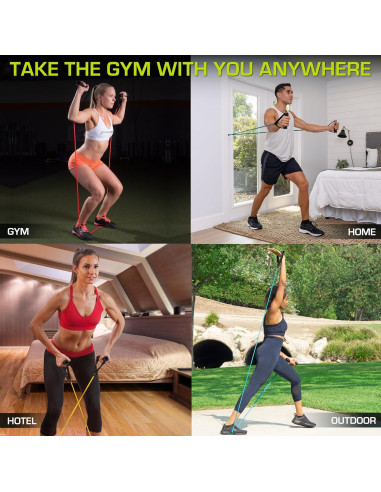 Banda de Resistencia ProsourceFit 5-8 LB Verde con Ancla