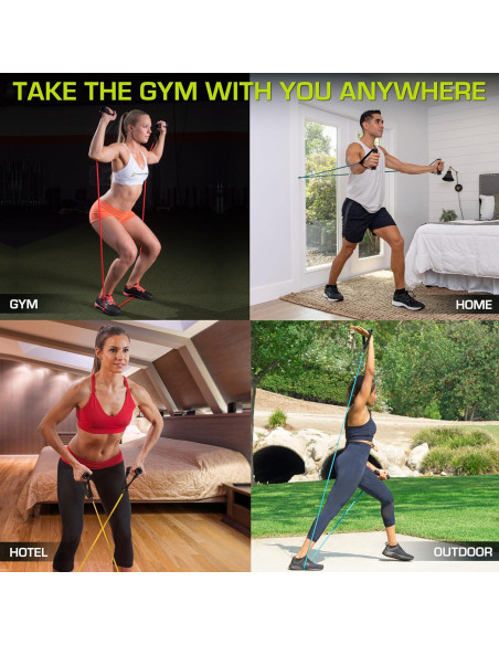 Banda de Resistencia ProsourceFit 5-8 LB Verde con Ancla