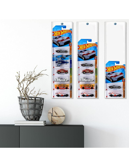 Estuche de Exhibición para Autos de Juguete THRSEELY 6 Pcs