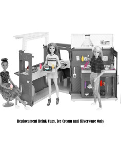 Piezas de Repuesto Barbie GMW07 - Vasos, Helado y Utensilios 2