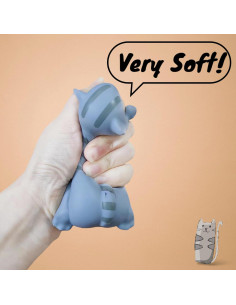 Descanso de Muñeca Ergonómico DYMSUP Gato Gris 12.45x7.37cm 2