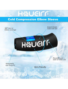 Manga de Hielo Reutilizable HAUEIRR para Rodilla X-Pequeño 2