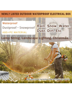 Caja Eléctrica Exterior IP67 EclatBain 220x160x110mm Gris 2