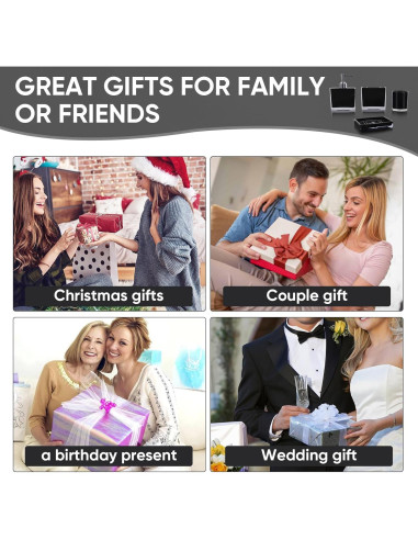 Juego de Accesorios de Baño Acrílico Premium 4 Piezas Negro