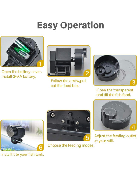 Dispensador Automático de Comida para Peces Lychee AF-2003