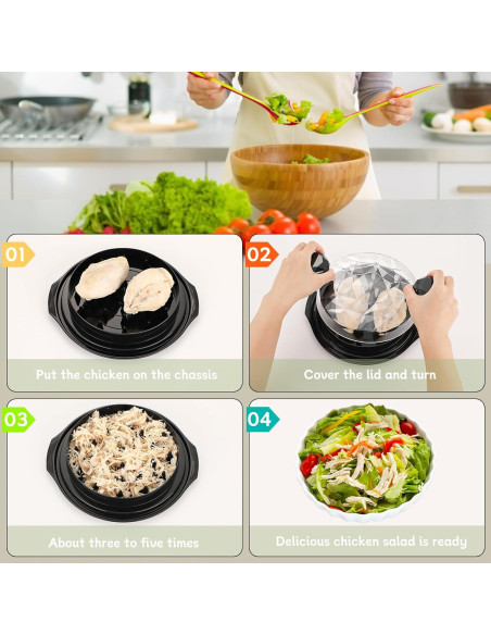 Desmenuzador de Pollo Aopigavi 25cm Antideslizante Ergonómico Desmenuzador de Pollo Aopigavi 25cm Antideslizante Ergonómico