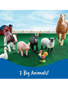 Animales de Granja Jumbo Recursos de Aprendizaje 7 Piezas 2