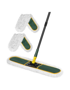 Mopa de Polvo Comercial BUVE 60 cm Verde con Almohadillas