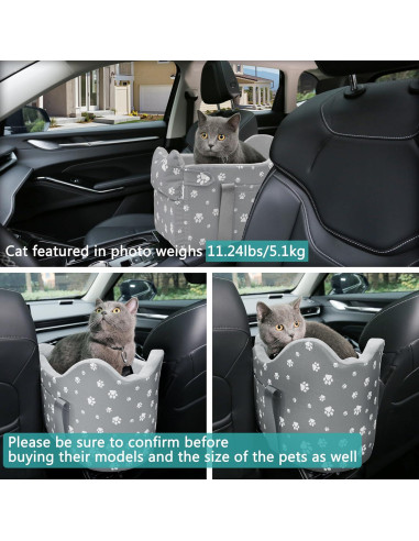 Asiento Elevador para Perros Cullaby Gris hasta 6.8 kg