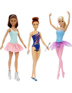 Barbie Colección de Muñecas Deportivas 6 en 1 con Accesorios 2
