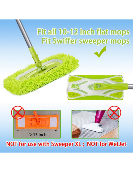 Almohadillas de Mopa Reutilizables Unoutur 6 Piezas Microfibra