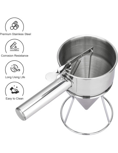 Dispensador de Masa MyLifeUNIT Acero Inoxidable 600ml