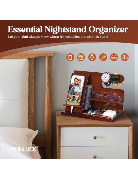 Soporte de Teléfono de Madera PRINLUCK con Grabado