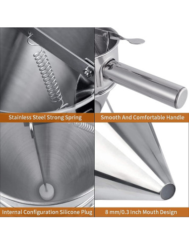 Dispensador de Masa MyLifeUNIT Acero Inoxidable 600ml