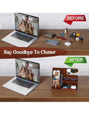 Soporte de Teléfono de Madera PRINLUCK con Grabado