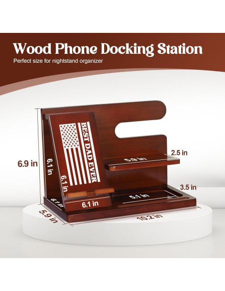 Soporte de Teléfono de Madera PRINLUCK con Grabado