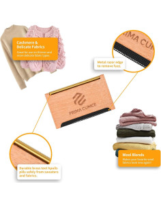 Peine de Cachemira Prima Cumce CZ-02 para Ropa Delicada 2