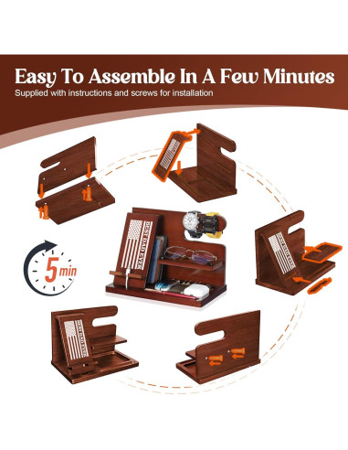 Soporte de Teléfono de Madera PRINLUCK con Grabado