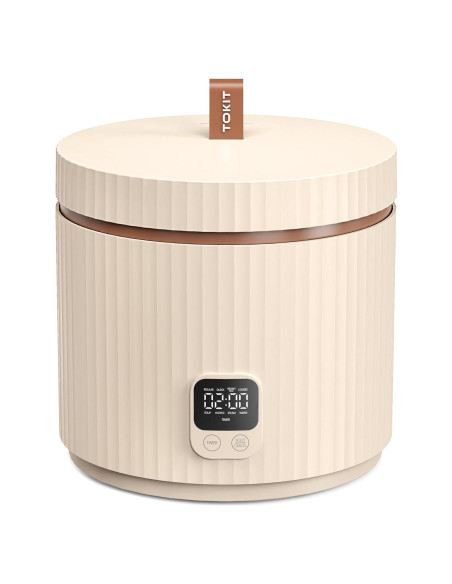 Olla de Arroz TOKIT Mini 1.5L Antiadherente 8 Funciones