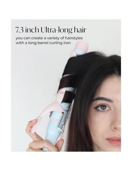 Plancha de Rizar AIDENLAB 7.3" Cerámica 10 Modos Temperatura