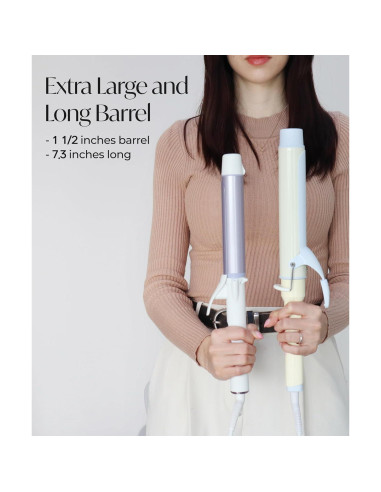 Plancha de Rizar AIDENLAB 7.3" Cerámica 10 Modos Temperatura