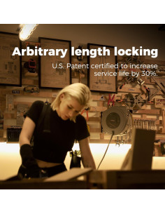 Carrete de Manguera de Aire Retráctil GLAHODEN 3/8" x 15.24 m 2