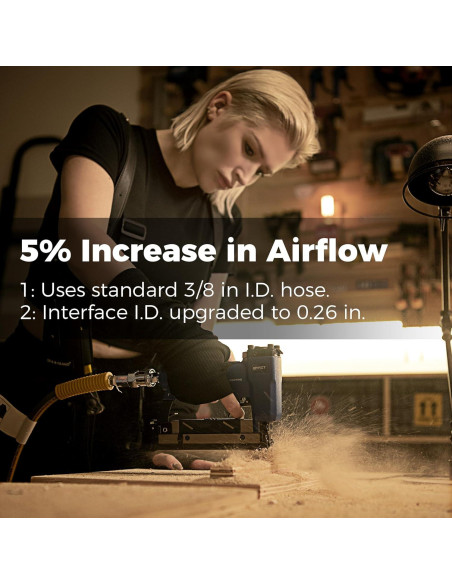 Carrete de Manguera de Aire Retráctil GLAHODEN 3/8" x 15.24 m