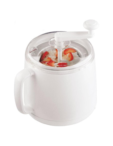 Fabricante de Helados Manual Cuisipro 1L Blanco Sin Sal