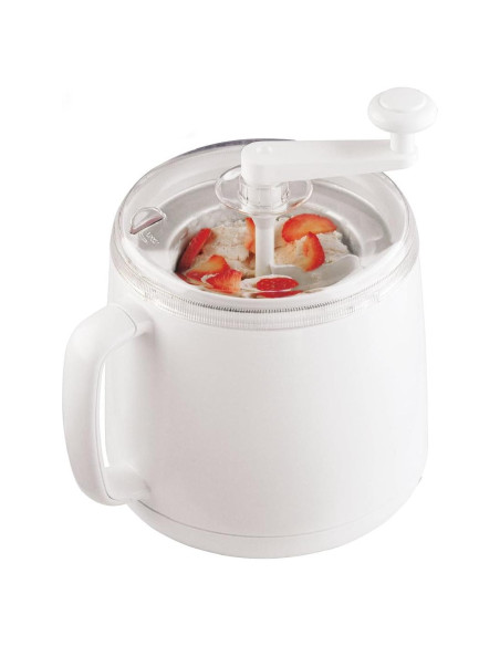 Fabricante de Helados Manual Cuisipro 1L Blanco Sin Sal