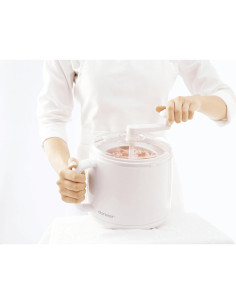 Fabricante de Helados Manual Cuisipro 1L Blanco Sin Sal 2