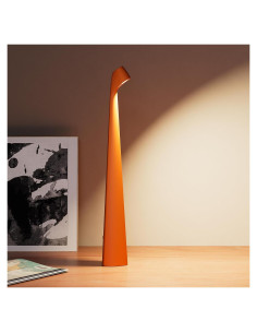 Lámpara de Escritorio LED HAPYGI Recargable 3 Niveles Naranja