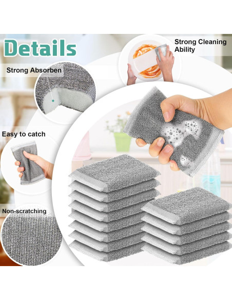 Esponjas de Acero Inoxidable Thyle - Paquete de 8 Unidades