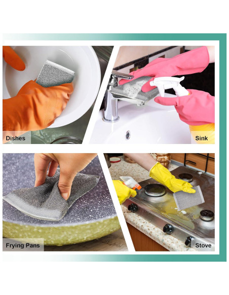 Esponjas de Acero Inoxidable Thyle - Paquete de 8 Unidades