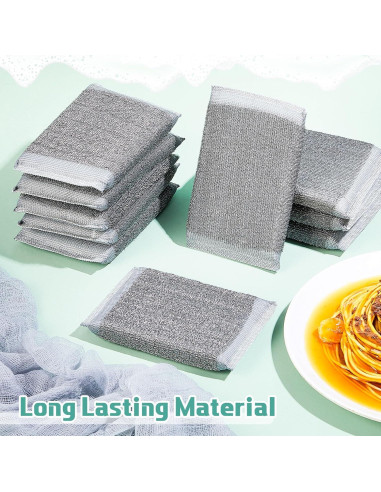 Esponjas de Acero Inoxidable Thyle - Paquete de 8 Unidades