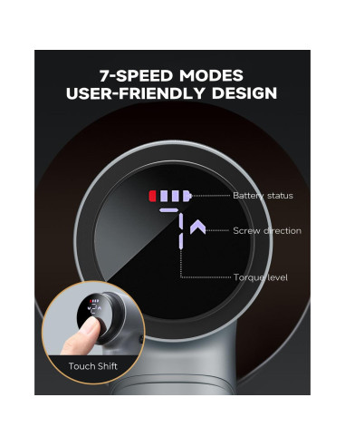 Destornillador Eléctrico Creality 33 en 1 Inalámbrico LED