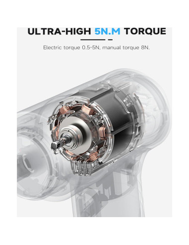 Destornillador Eléctrico Creality 33 en 1 Inalámbrico LED