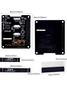 HAT GeeekPi B12 para Raspberry Pi 5 - Expansión Dual PCIe 2