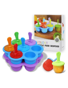 Moldes de Paletas de Silicona XoYoZo 14 Cavidades 2 Pcs