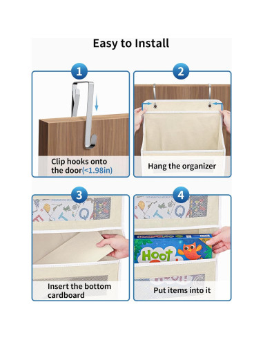 Organizador Colgante JARLINK 5 Estantes Beige 20 kg