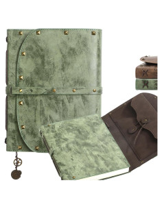 Cuaderno A5 ACTIONDRAKE Verde de Tapa Dura 288 Páginas