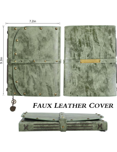 Cuaderno A5 ACTIONDRAKE Verde de Tapa Dura 288 Páginas